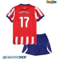 Maglie da calcio Atletico Madrid David Hancko #17 Prima Maglia Bambino 2026-27 Manica Corta + Pantaloni corti)